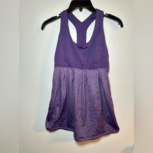 NWOT Lululemon Purple racerback babydoll top sz4